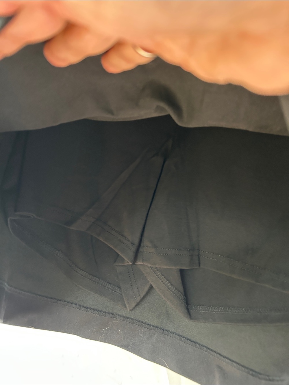 NWT! Croft & Barrow Black Stretch Skort with Subtle Front Pockets - Picture 6 of 6